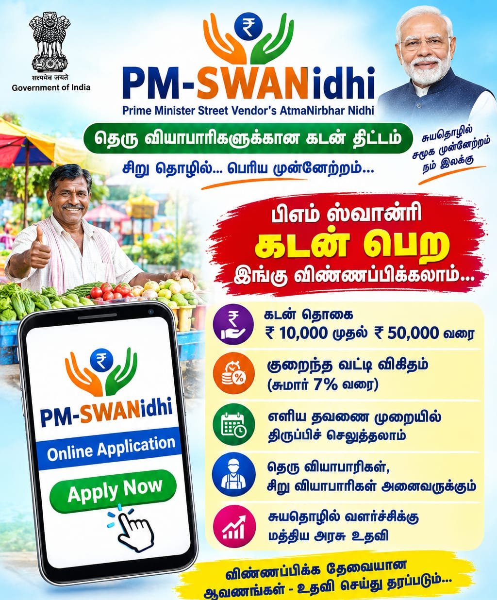 PM SVANITHI LOAN APPLY